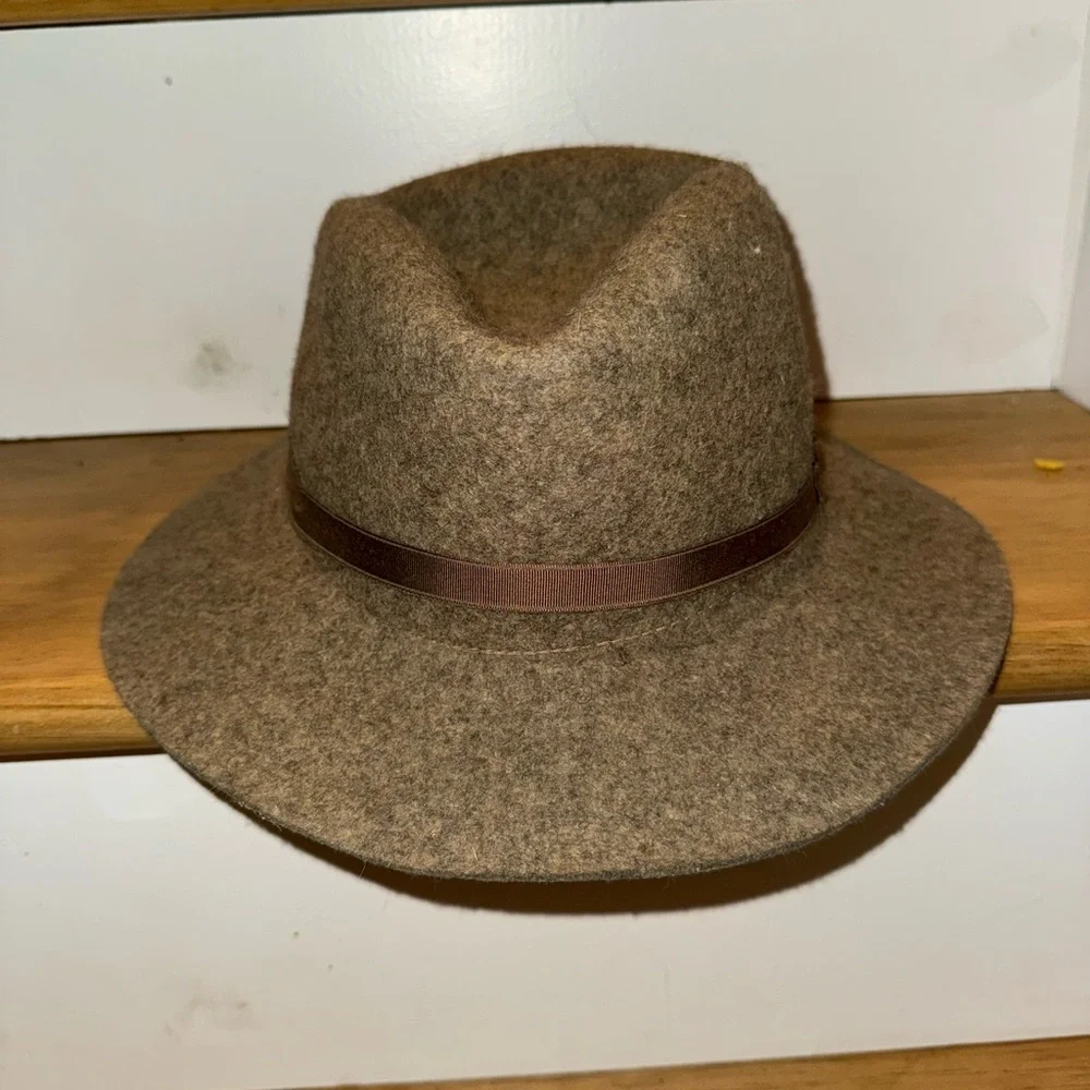 Banana Republic Brown Wool Fedora Hat - Picture 1 of 3